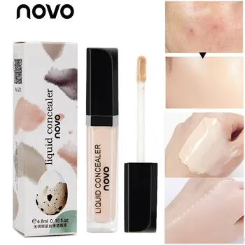 

NOVO Liquid Concealer Hide Blemish Cream Full Coverage Concealer Dark Eye Circle Cover Concealer Long Lasting Makeup Contour