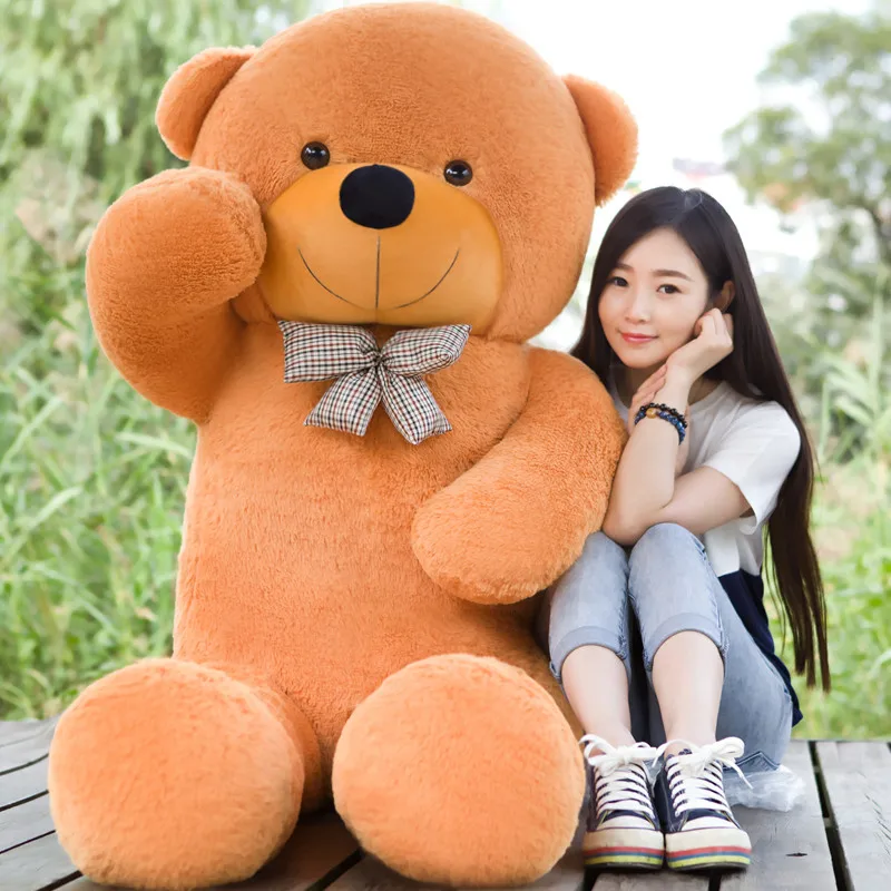 YunNasi Giant Teddy Bear Stuffed Animals 31.5 Inch Big Soft Plush Toy with Ribbon Ideal for Kids Girls Girlfriend