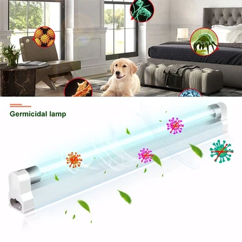 

UVC Germicidal Light 8W 6W T5 Tube 220V 110V Ultraviolet Sterilizer Kill Germs Dust Mite Eliminator UV Quartz Lamp for Bathroom