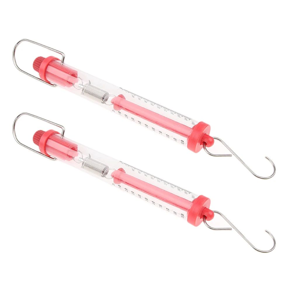 2 PCS 10N Dynamometer Spring Balance Physics Lab Experiment, Size: Approx. 26 x 2.5 cm/ 10.2 x 1.0 Inch 2 PCS 10N Dynamometer Spring Balance Physics Lab Experiment, Size: Approx. 26 x 2.5 cm/ 10.2 x 1.0 Inch