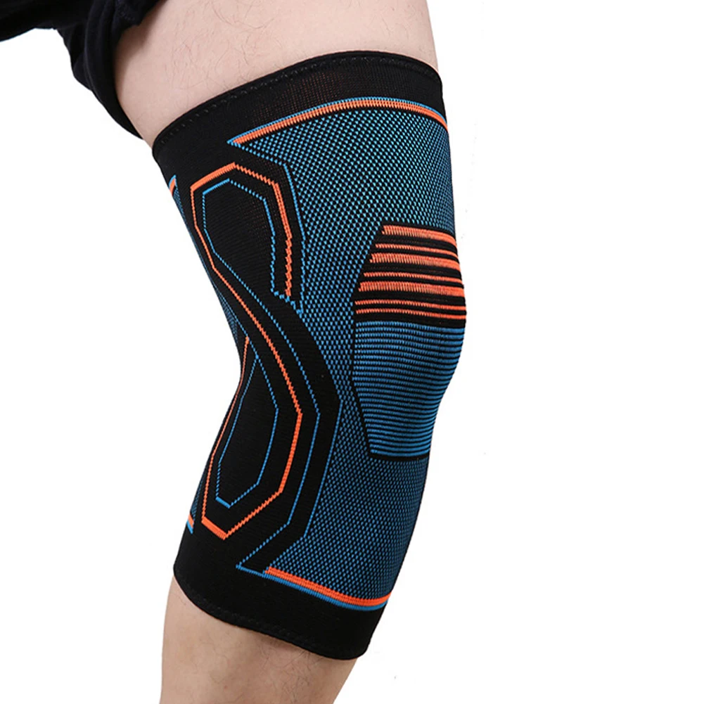 1PC Nylon Sports Knee Brace Support Men Women Volleyball Basketball Fitness Gym Bodybuilding Knitted Knee Pads Sleeve 2022
