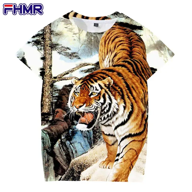 camisa 3d tigre