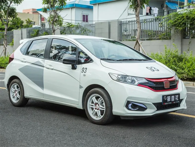 CEYUSOT Решетка переднего бампера гоночные грили для Honda Fit Jazz декоративная крышка бампер сетчатая крышка решетка отделка полосы GK5