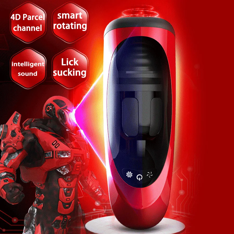 

Full Automatic Rotating Smart Voice Masturbation Cup Male Masturbator Blowjob Deep Throat Tongue Lick Suck Sex Machine For Men