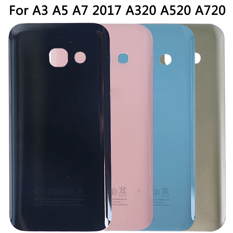 Чехол для аккумулятора Samsung Galaxy A3 A5 A7 2017 задняя крышка A320 A520 A720 стеклянный корпус
