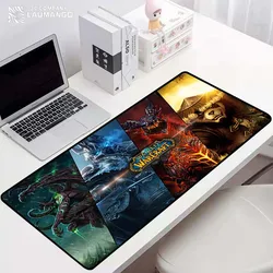 Mundo de warcraft gamer teclado pad anime mouse tapete de mesa kawaii tapetes para computador mousepad empresa mausepad tapete