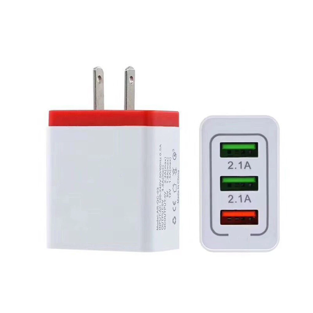 Быстрая зарядка QC 3,0 Смарт Быстрое 3 USB зарядное устройство для iphone для Android 3 порта USB зарядное устройство адаптер зарядка EU/US разъем