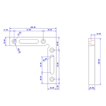 

1*Right Angle Corner Clamp Aluminum Alloy L Shape 90° Right Angle Corner Clamp Wood Metal Welding Fix Tool