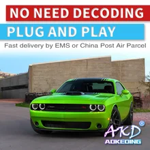 AKD автомобильный Стайлинг для Dodge Challenger фары- Challenger светодиодный Светодиодный фонарь Drl Bi Xenon автомобильные аксессуары