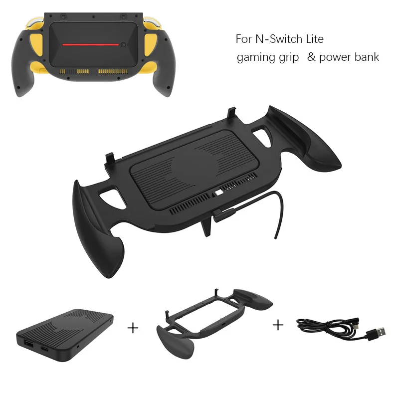 Зарядная ручка для nintendo Switch Lite Mainframe Battary Зарядное устройство Док-станция светодиодный фонарь Портативный тип-c usb зарядка Handbar Rack 1 шт