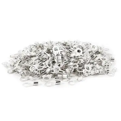 

1000 Pcs 8mm Stud Copper Lug Cable Connector Non-insulated Ring Terminal