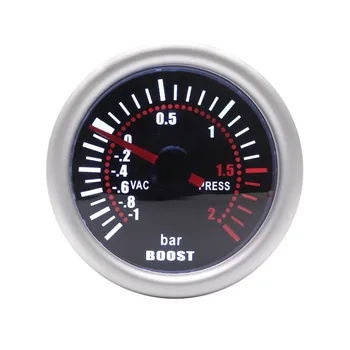 

car gauge 12V Auto Tur-bo Bo-ost Meter Universal -1 ~ 0 ~ 3 BAR 52mm Meter Digital LED high quality bright manometro turbo