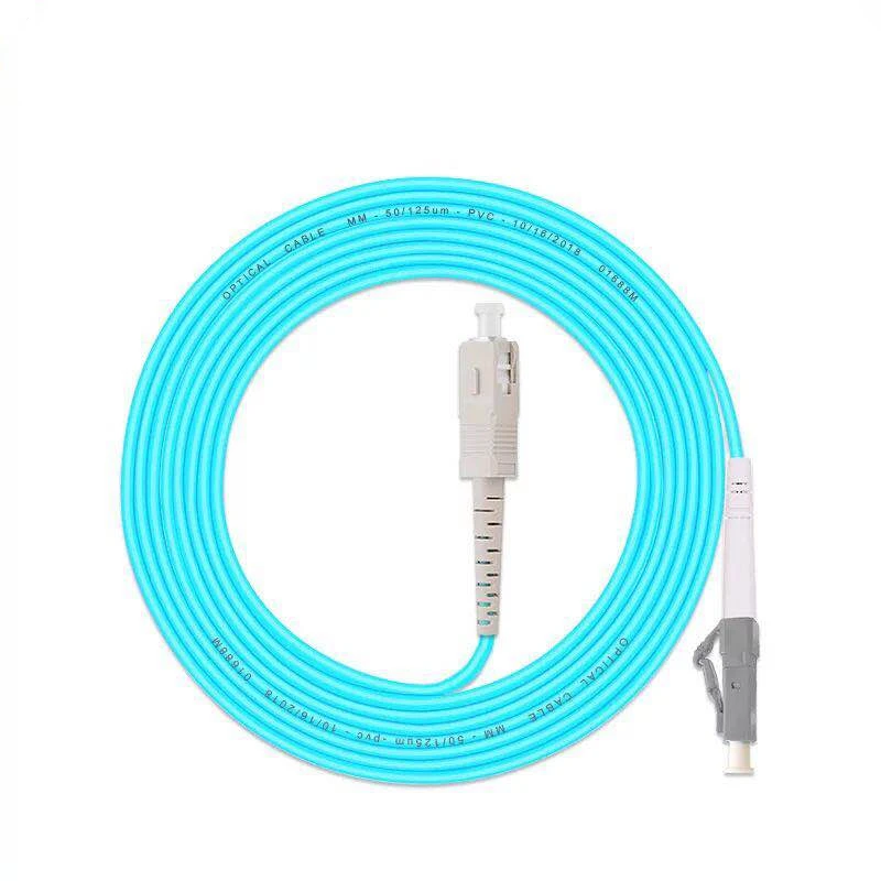 5PCS/lot SC/UPC -LC/UPC OM3 Fiber Optic Patch Cord 10G 50/125 Fiber Cable Multimode Simplex