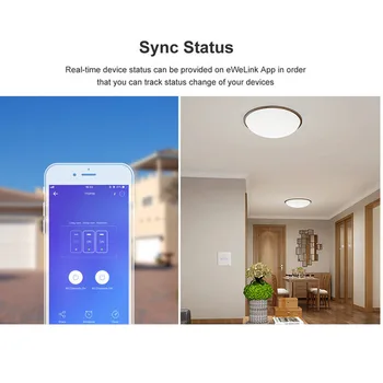 

Sonoff T2 EU Smart Wifi Wall Touch Light Switch 1 Gang 2 Gang WiFi/433 RF/APP Remote Smart Home Controller Work with Alexa