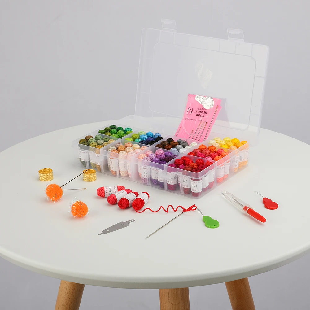 50/100 цветов платье начинающих с коробкой многофункциональный DIY ручной практичный резец вышивка инструмент швейная игла набор Красочный