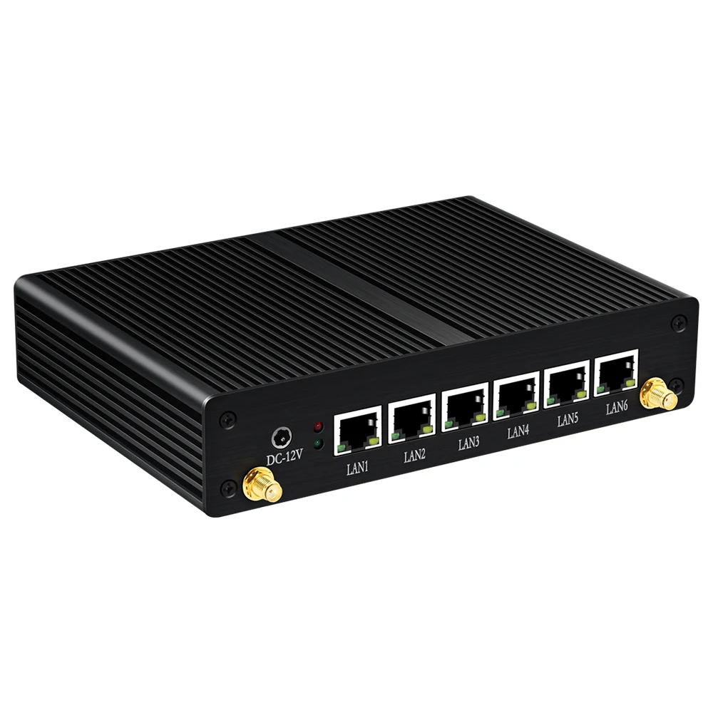  Firewall Router Intel Core i3-4010U 5010U AES NI Pfsense Mini PC 6 LAN Intel i211AT Gigabit Etherne