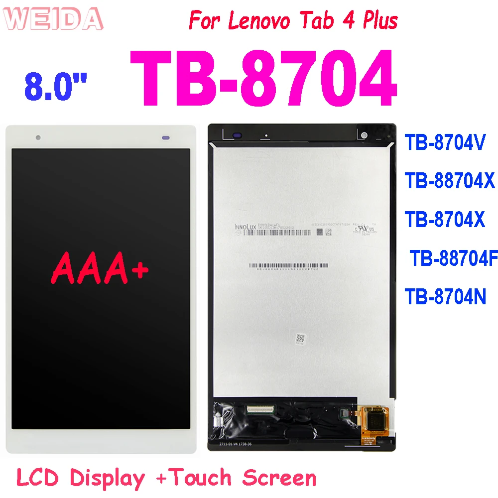Tanio 8.0 "LCD dla Lenovo Tab 4 Plus 8704X TB-8704V