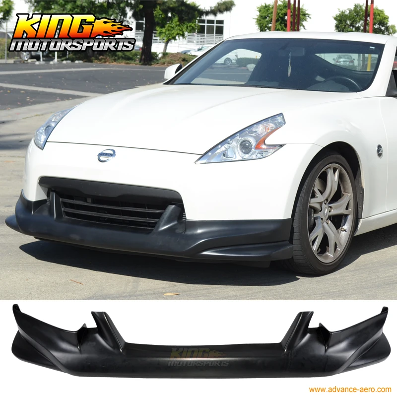 

Fit For 2009 2010 2011 2012 Nissan 370Z Front Bumper Lip N Style Poly Urethane Black Spoiler