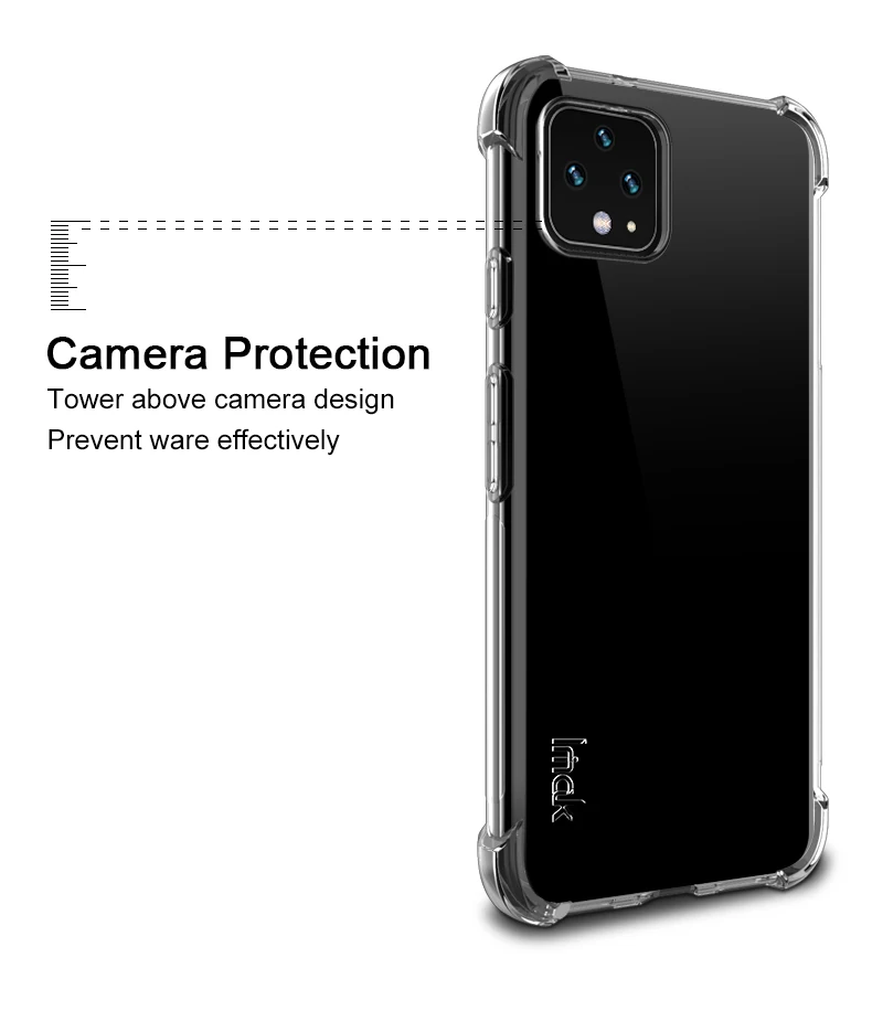 Силиконовый прозрачный чехол IMAK Для Google Pixel 4 XL|Бамперы| |