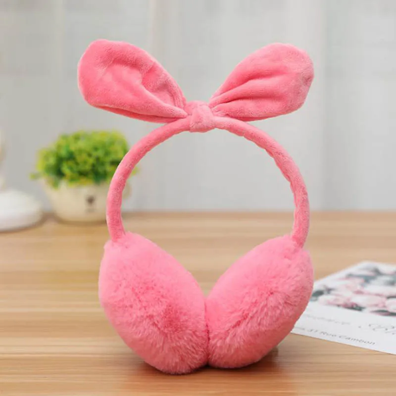 M09 Rose Red Calymel Brand Winter Earmuffs Xmas Gift Fashion Women Girl Fur Ear Warmer Muffs Outdoor Earlap Earmuff Headband Newest - Цвет: M09 Rose Red