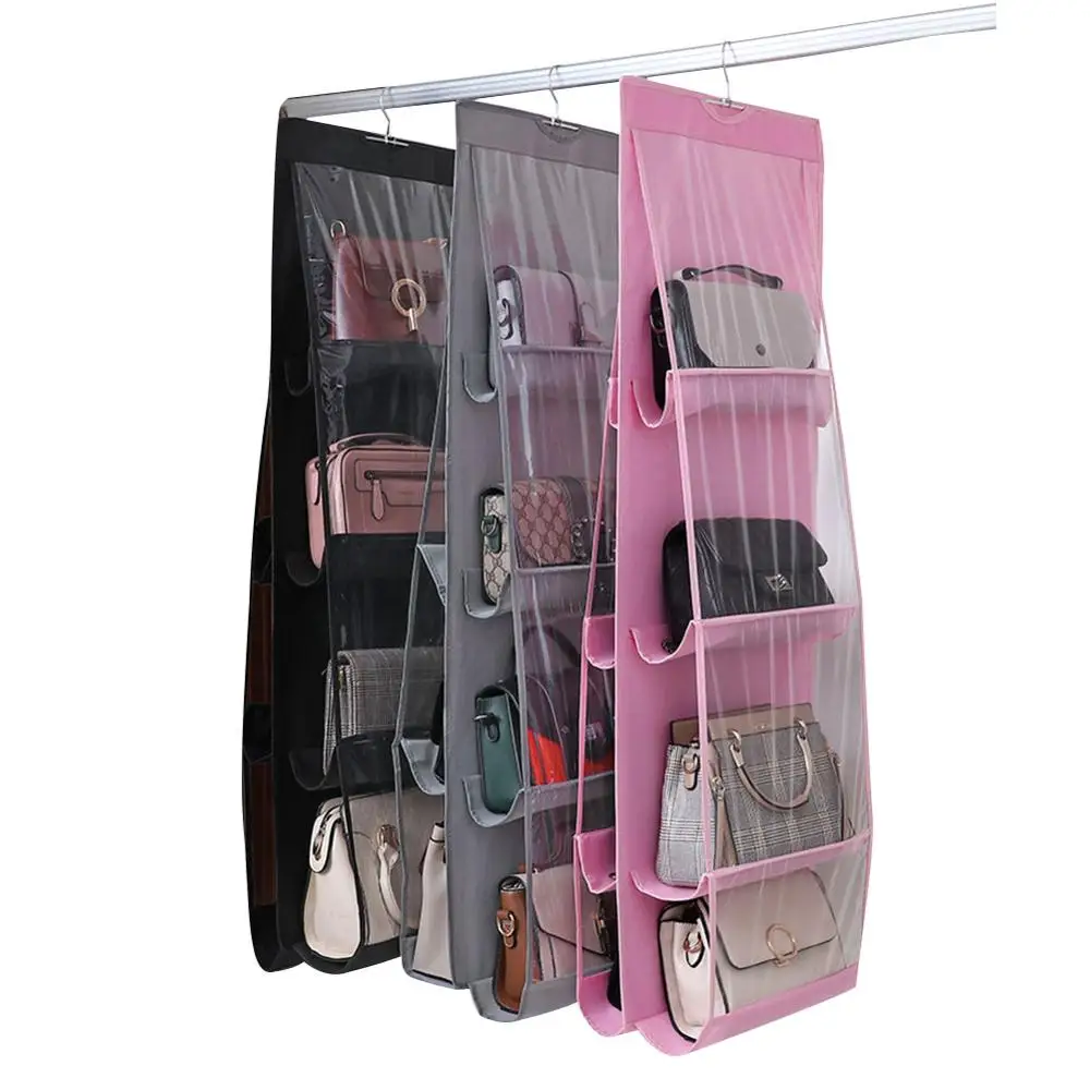 Amazon.com: PHOJEWI Purse Organizer for Closet, Adjustable Clear Shelf  Dividers for Closet Organization Plastic Purse Storage Organizer Bag  Organizer : Home & Kitchen