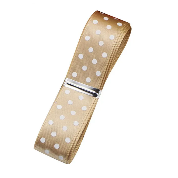 3  5 Yard Single-Sided Dot Print Ribbon For DIY Gift Wrap Belt15mm Satin Ribbons Handmade Clothing  Ribbon Strip Hair Accessories