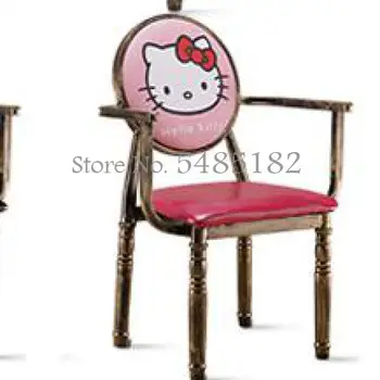 

Iron armchair home stool backrest restaurant restaurant snack bar manicure cafe tea shop tables and chairs