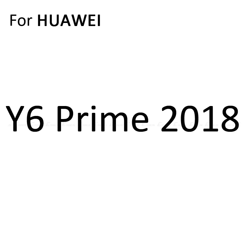 2 шт. мягкий чехол для задней крышки из Экран протектор для huawei Y9 Y7 Y6 Y5 Pro Prime Lite углеродного волокна Стикеры защитная пленка - Цвет: Y6 Prime 2018