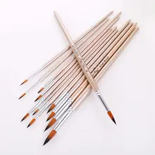 12 шт. Спайк Кисти для краски нейлоновые волосы акварель гуашь кисти для рисования художественные инструменты