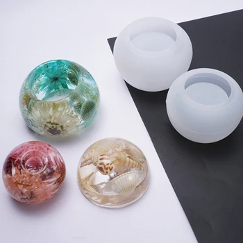 

DIY Crystal Epoxy Mold Pen Inkwell Storage Pen Insert Pendulum Table Decoration Decoration Creative Silicone Mold