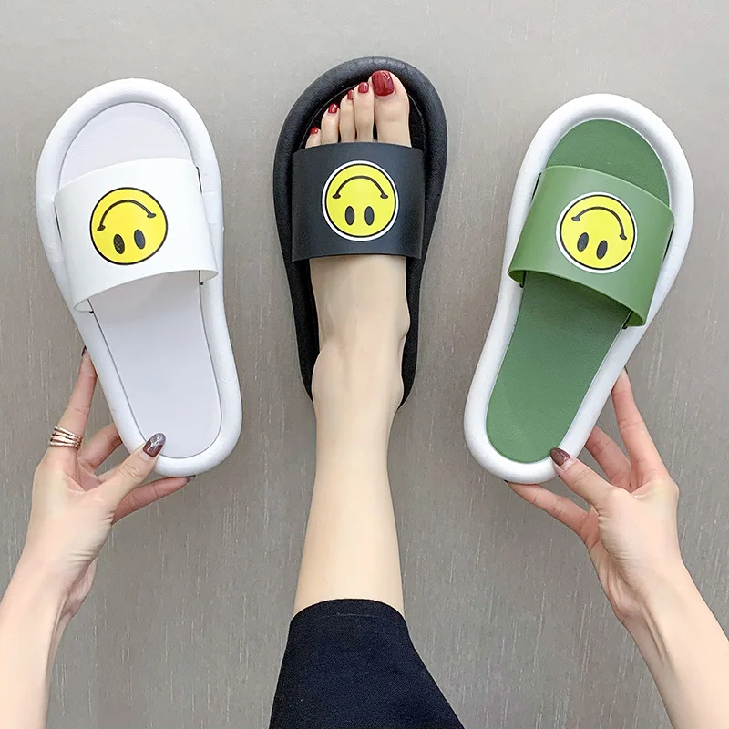 

Slipper Women's Summer Students Casual Outer Wear Cute Soft-Sole Anti-slip Household Bathroom Bath Slippers Pattern