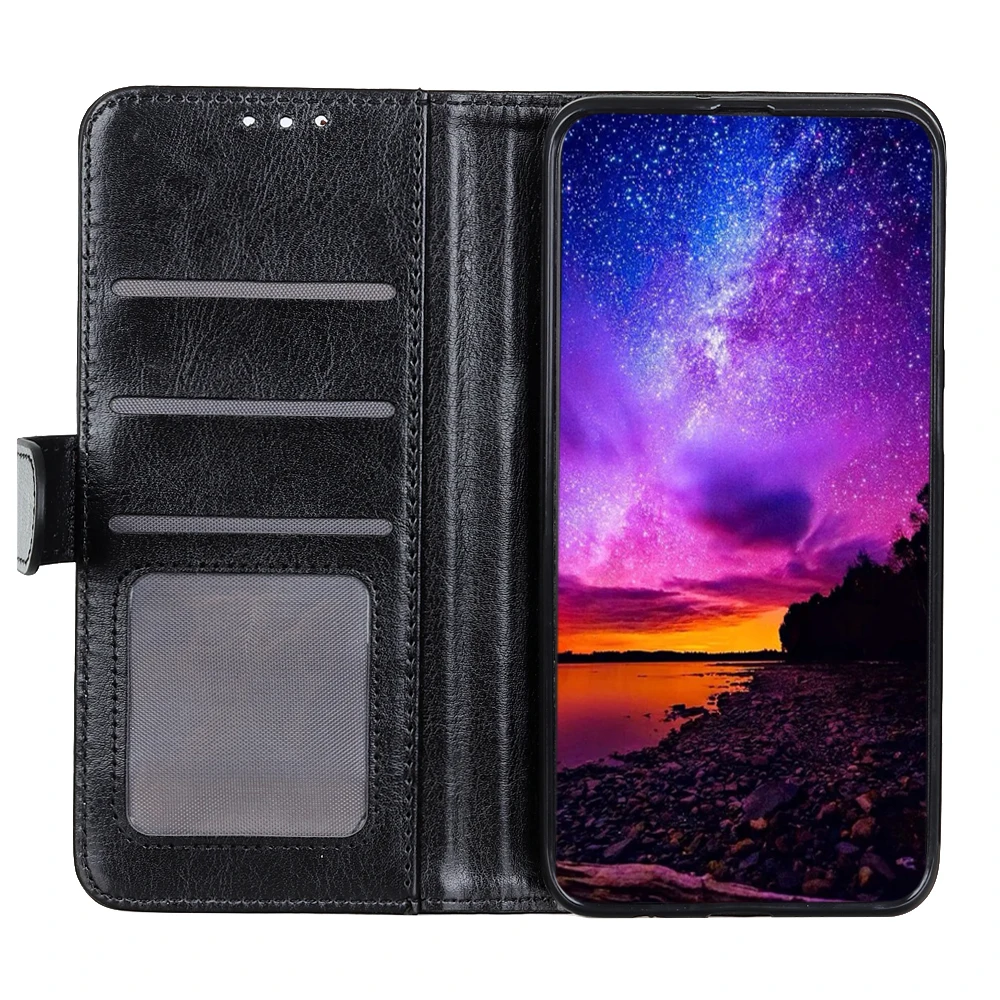 Для zte Blade A3 (2019) L8 защитный чехол PU кожаный складной Стенд противоударное зеркало