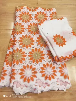 

7Y Swiss lace fabric 2020 heavy beaded embroidery African lace fabrics 100% cotton fabric Swiss voile lace in Switzerland