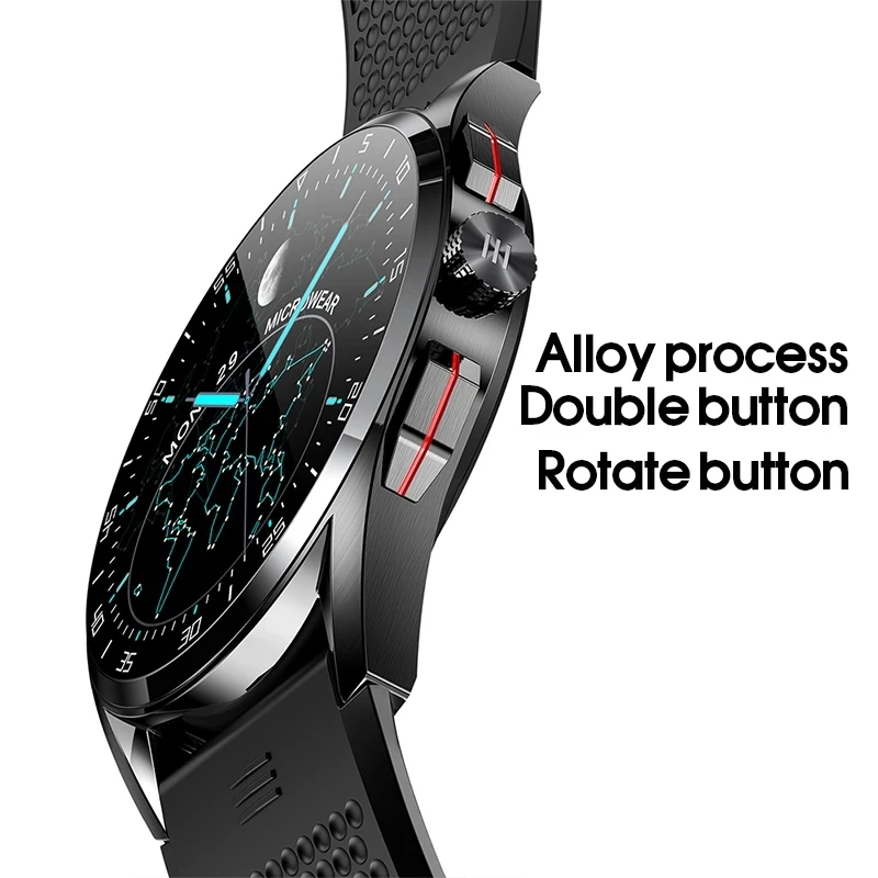 2021Business Men's Watch Smart Watch Fitness Tracker Bluetooth Call IP68 Waterproof Smartwatch for IOS Android PK Huawei GT2 Pro