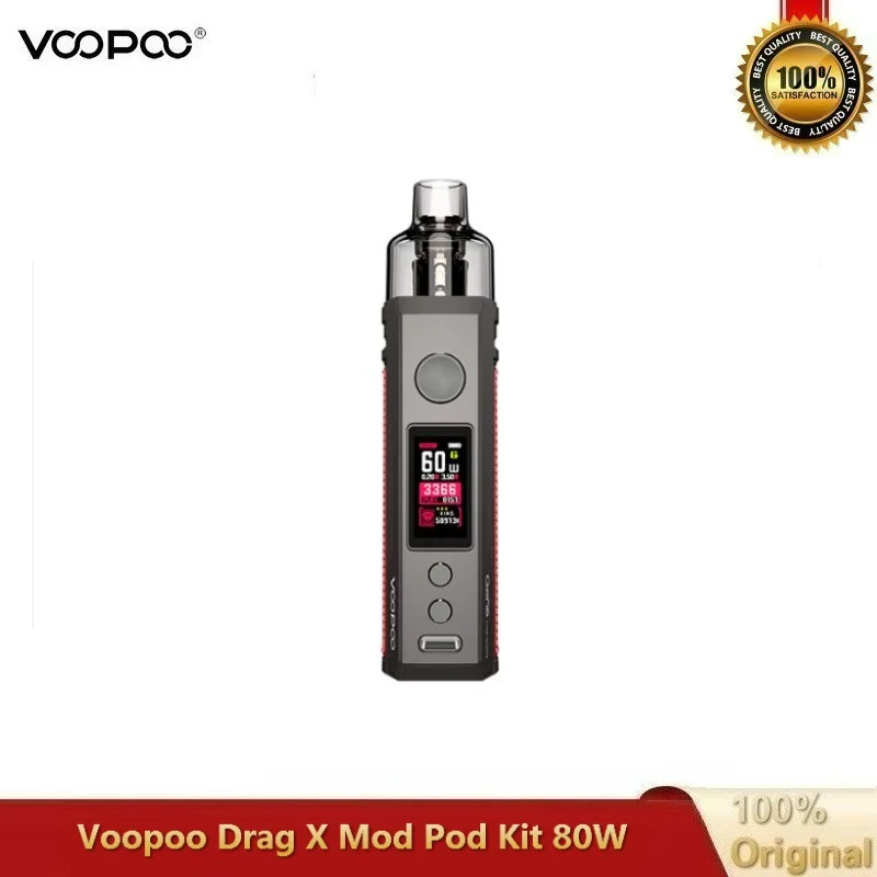 Новый набор для вейпа VOOPOO Drag X Pod 80 Вт 4 5 мл картридж с электронной сигаретой и