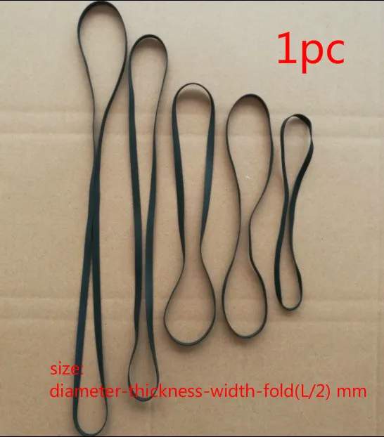 1pc 4mm/5mm width transmission rubber drive belt for walkman repeater cassette deck counter audio tape recorder |