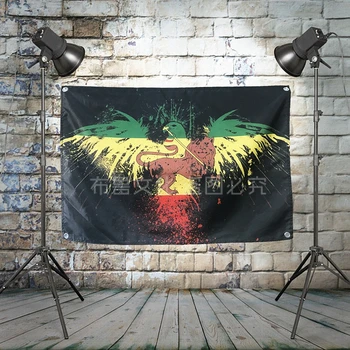 

"Bob Marley" Rock Band Poster Cloth Flag Banner Hanging Pictures Music Festival Musical Instrument Store Decor