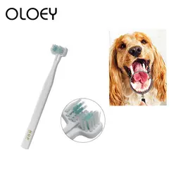 Зубная щетка для животных, собак, кошек, для чистки рта, зубная щетка для собак с двойной головкой