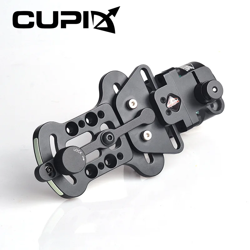 

1pc Single pin sight Aluminum alloy Adjustable Left & right hand Sighting Scale