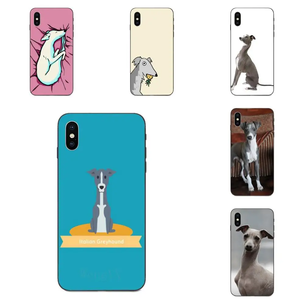 

For Xiaomi Mi Mix Max Note 2 2S 3 5X 6 6X 8 9 9T SE A1 A2 A3 CC9e Lite Play Pro F1 TPU Mobile Cute Italian Greyhound Dogs
