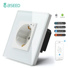 

Bseed Smart Socket EU Standard Wifi Outlet Home Improvement Intelligent Safe Plug Work With Tuya App Google Alexa Timer Function