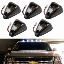 Bevinsee 5pcs 9-LED Car Cab Roof Marker Lights For Ford E-150 250  F-750 Super Duty Pickup Trucks 12V Smoked Lens Dome Lights