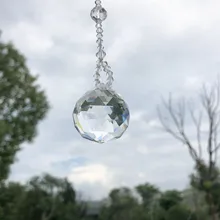 30 мм, прозрачный хрустальный шар K9, сверкающий кристалл, Ловец Солнца, висячий орнамент, прозрачная Радуга, украшение на окно, Солнцезащитный Ловец для подарков