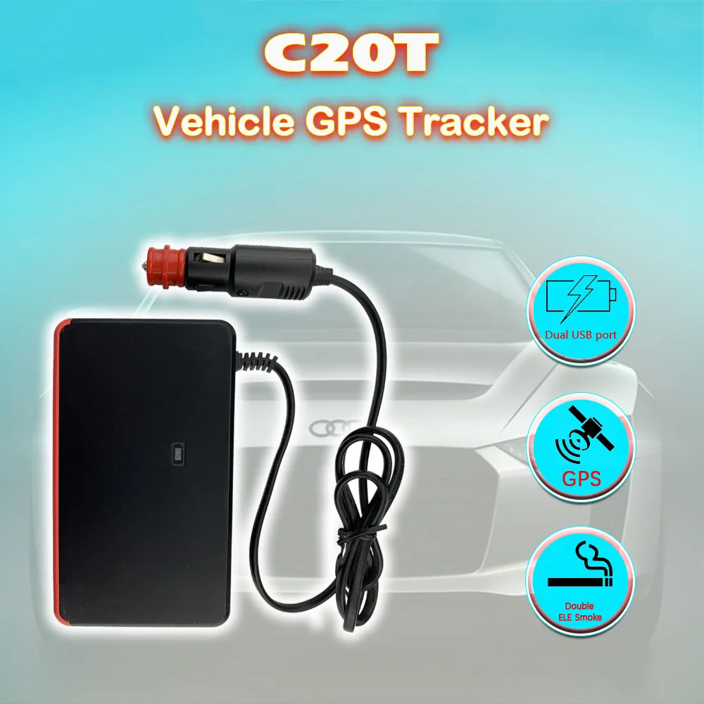 GPS-трекер C20T автомобильный Аккумуляторный с 2 USB-портами 2600 мАч | Автомобили и