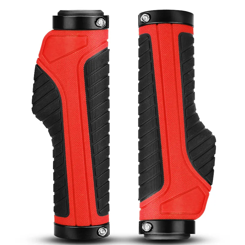 upgrade red 1 пара MTB Горные/дорожные ручки для велосипедного руля противоскользящие эргономичные Упоры для рук на руль велосипеда рожки руля велосипедные ручки резиновые ручки для велосипеда - Цвет: upgrade red