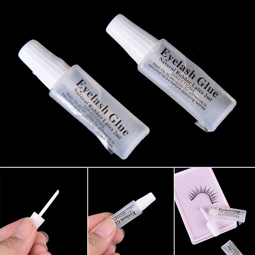 15g 2pc white portable false eyelashes glue eye lashes adhesive sample