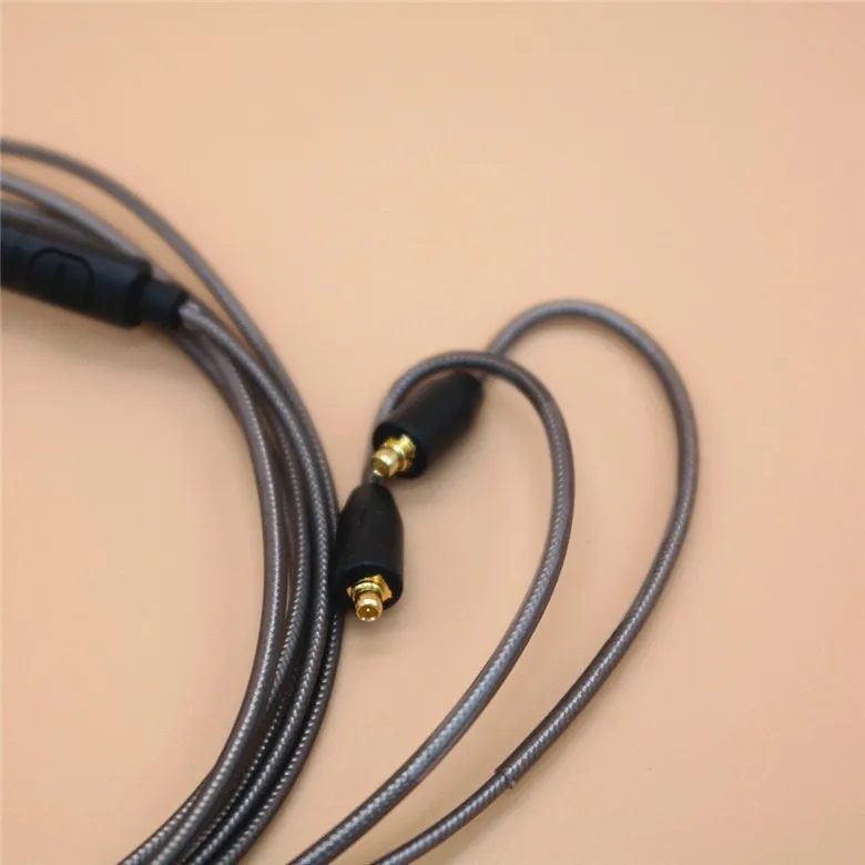 Кабель наушников обновление для SE215 SE425 SE535 SE846 UE900 MIC DIY Наушники Замена линии гарнитуры