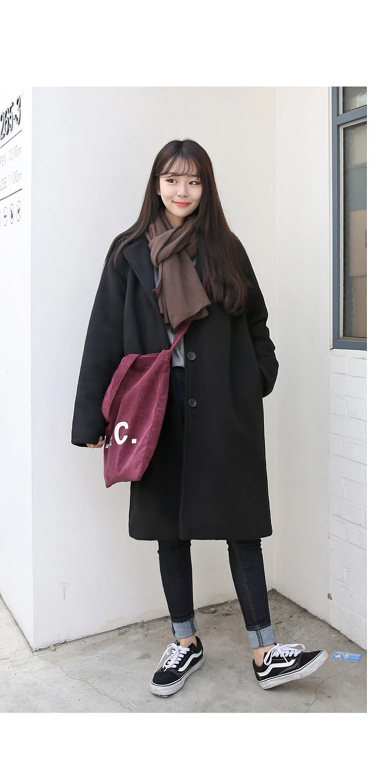 Зимние женские повседневные куртки, модные женские куртки с карманами, длинные женские куртки, Женское пальто в Корейском стиле