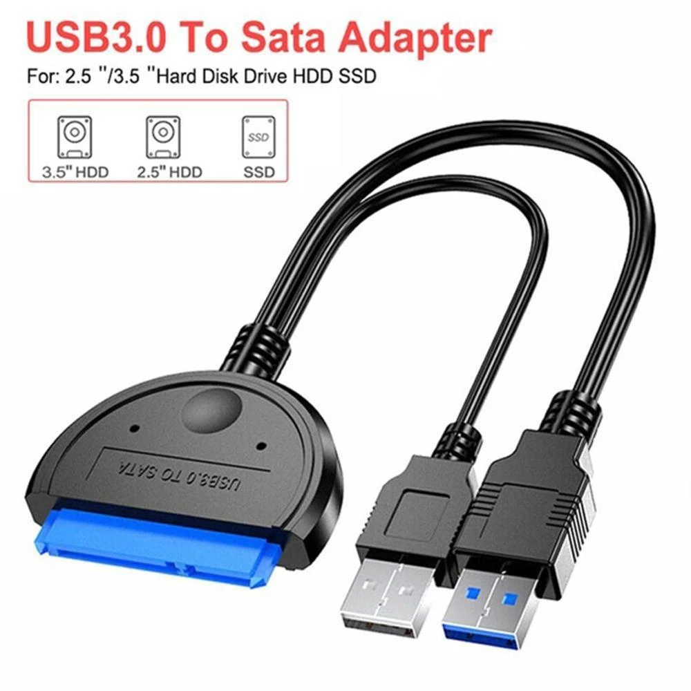 USB a Sata, adaptador Sata USB 3,0, Cable compatible con disco duro externo SSD HDD de 2,5 pulgadas o pulgadas, Cable USB Sata Dual|Cables de datos| AliExpress