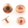 50sets Metal Snap Fastener Press Button 10mm Rose gold Fasteners Studs Canvas for Sewing Leather Craft Clothes Bags Handmade DIY 3